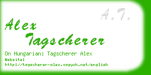 alex tagscherer business card